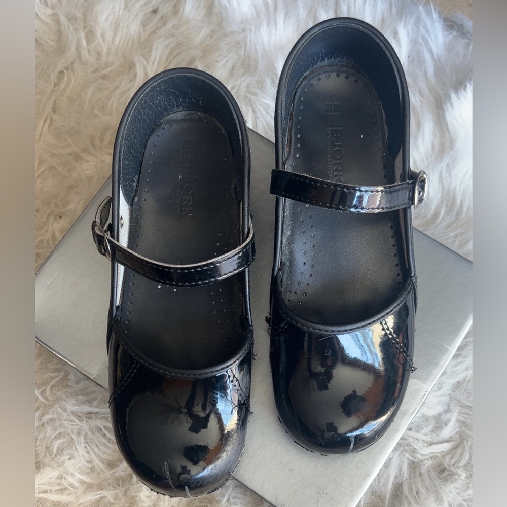 Bjork  | Women's Mary Jane Patent Leather Clogs Orthotic Size 7 Shoes Sweden - Picture 11 of 11